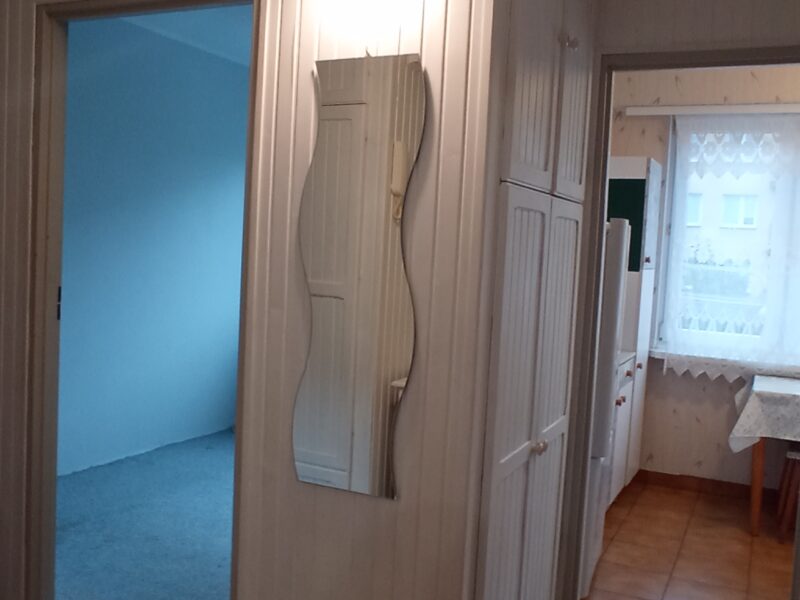 W/36 do wynajęcia mieszkanie 38,39 m2 w Sanoku przy ul. Cegielnianej.