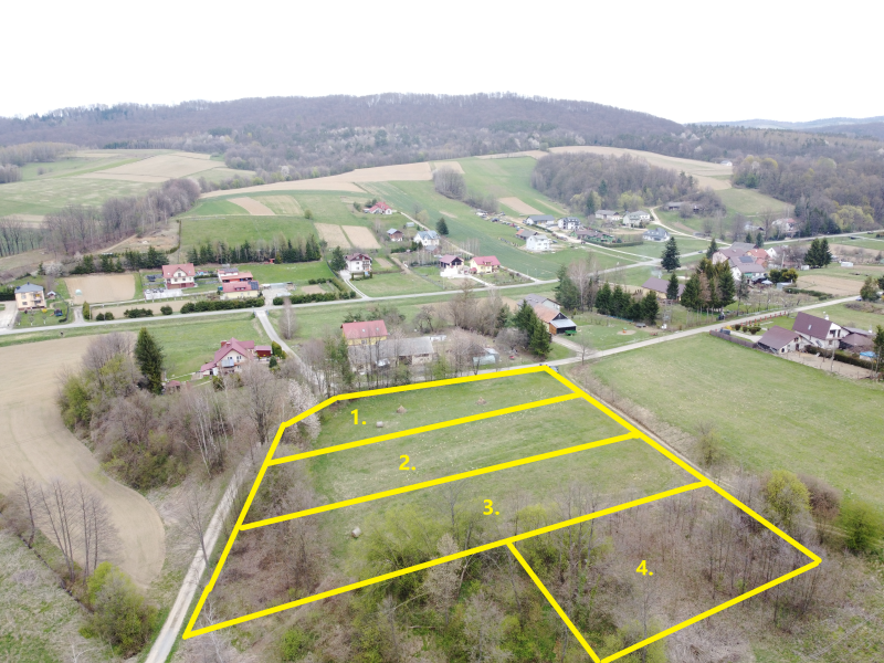 DZ/473 4 działki z WZ w miejscowości Lalin