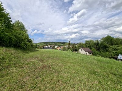 DZ/482 widokowa działka budowlana z projektem domu w Sanoku
